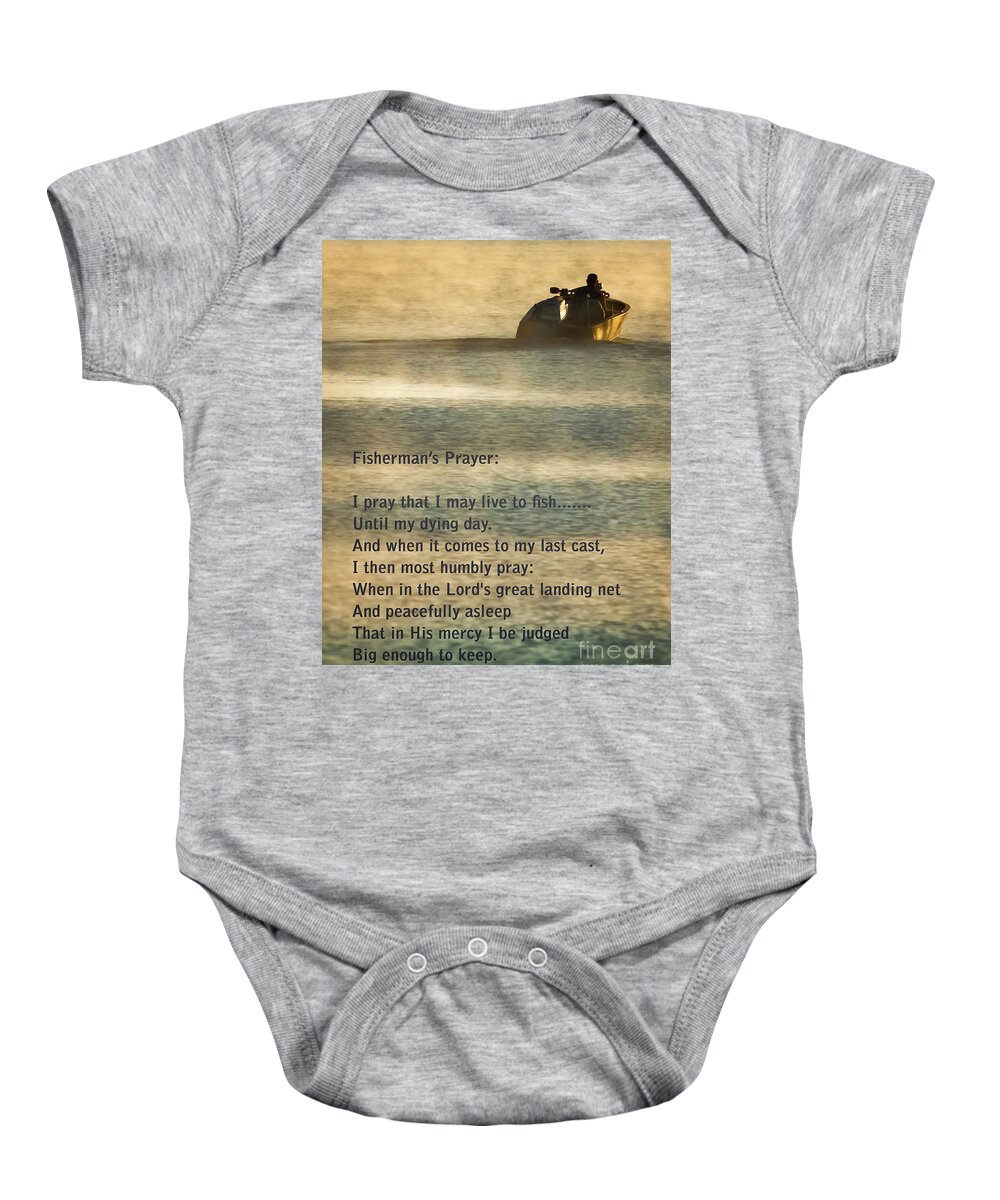 Fishing Baby Onesie featuring the photograph Fisherman's Prayer by Robert Frederick