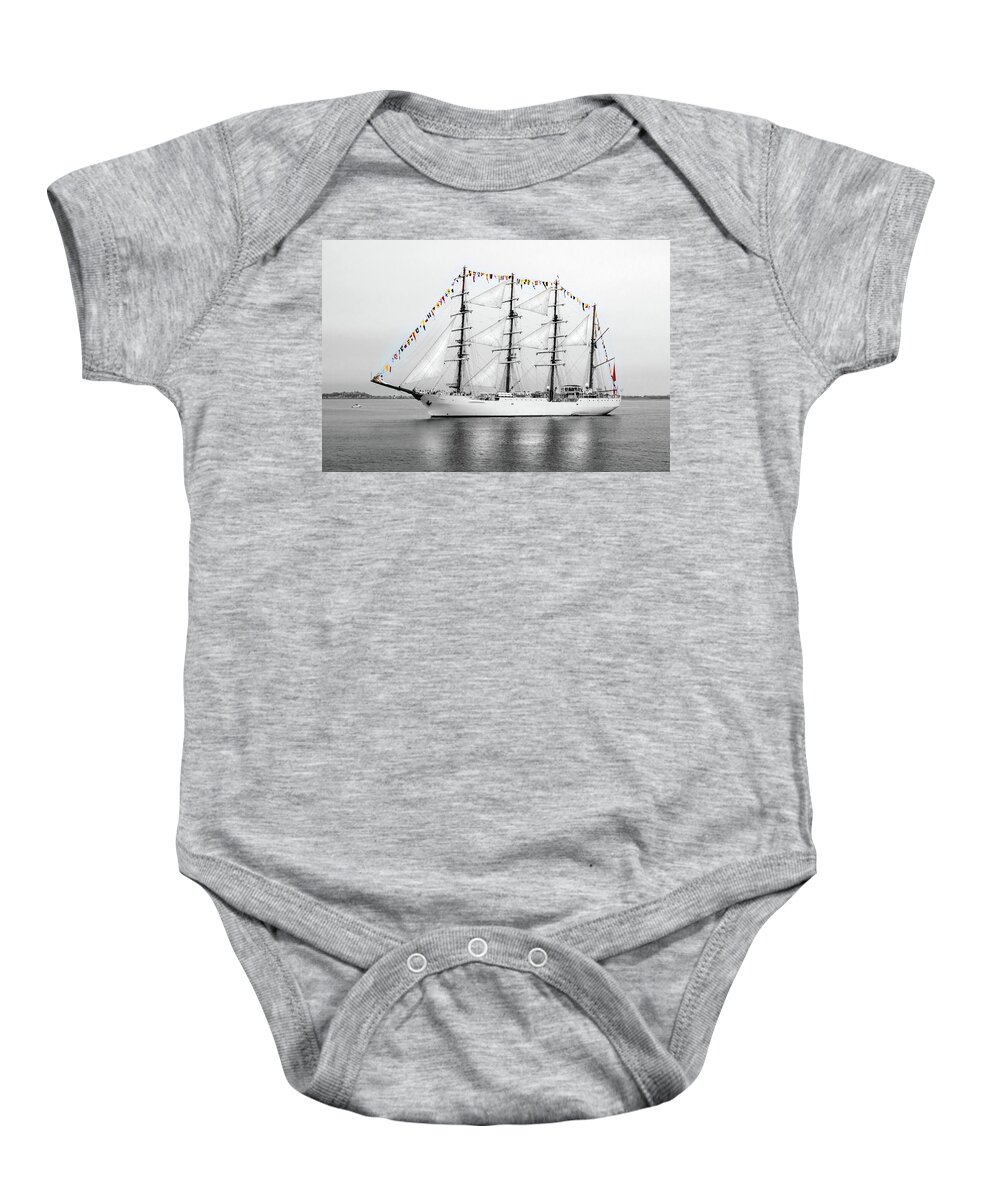 2017 Baby Onesie featuring the photograph Flags a Flyin by Greg Fortier
