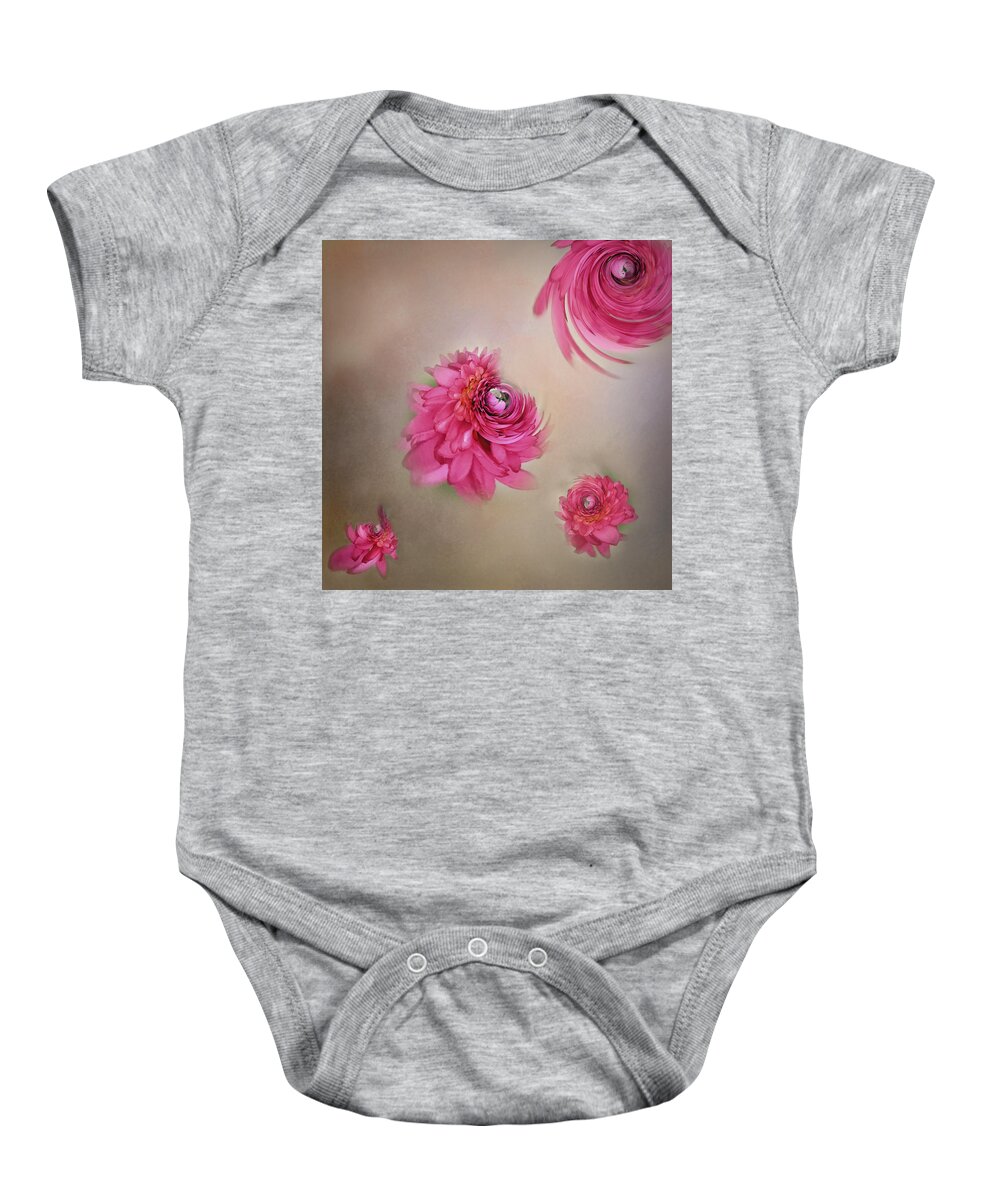Floral Art Baby Onesie featuring the photograph Floral art by Usha Peddamatham