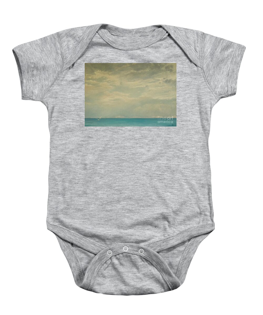 Flutter Of Life Baby Onesie featuring the painting Flutter of life by Angus Hampel