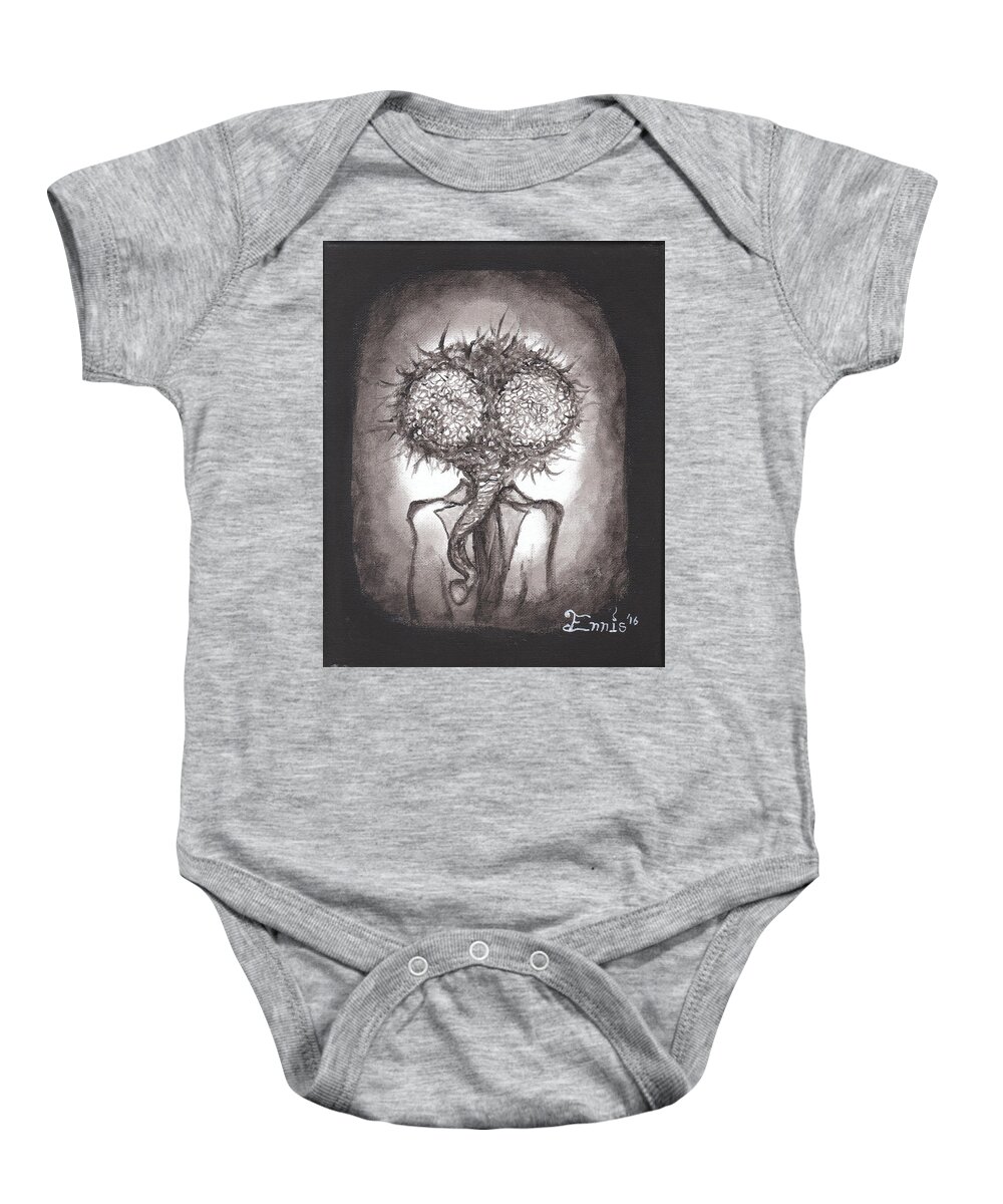 Ennis Baby Onesie featuring the painting Fly Guy by Christophe Ennis