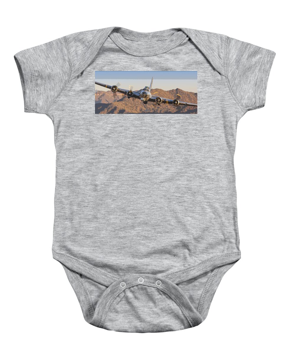 Boeing Baby Onesie featuring the photograph Flying Fortress by Jay Beckman