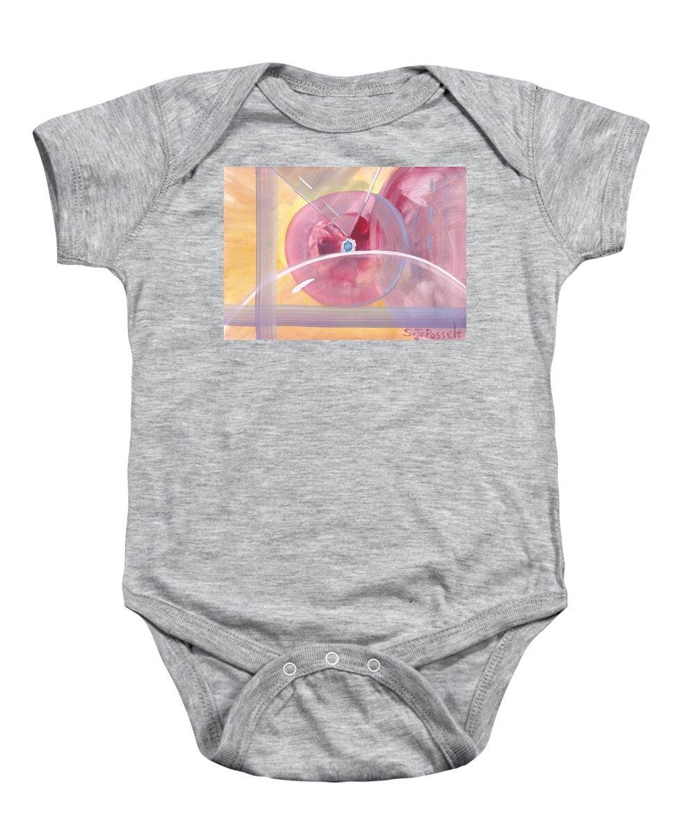 Focal Point Baby Onesie featuring the painting Focal Point by Sheri Jo Posselt