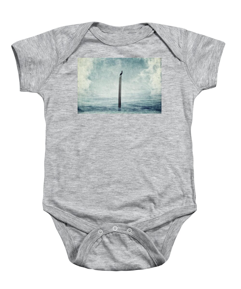Fog Baby Onesie featuring the digital art Fogged In by Sandra Selle Rodriguez