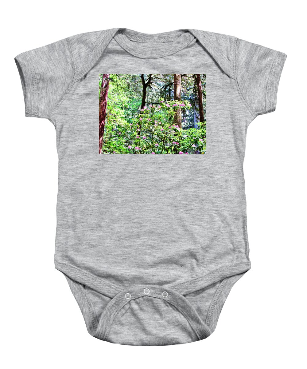 Forest Baby Onesie featuring the photograph Forest Rhoderdrem by Marilyn Diaz