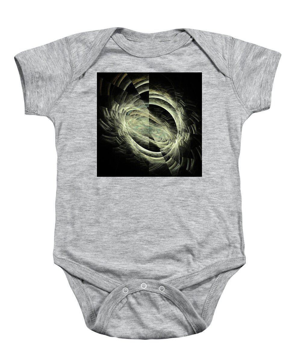 Background Baby Onesie featuring the digital art Fragmented Minds by Tim Abeln