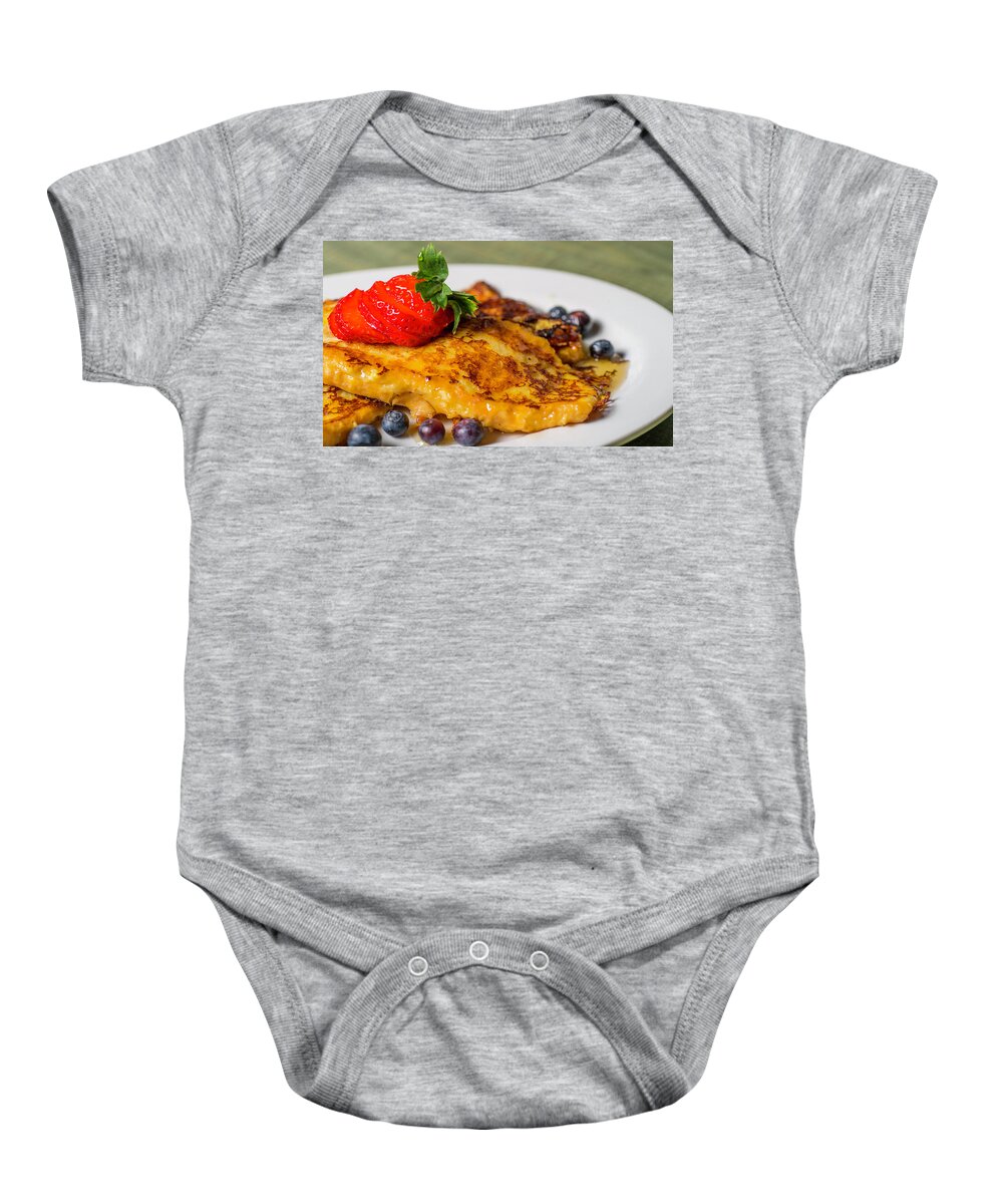 Food Baby Onesie featuring the photograph French Toast by Ryan Smith