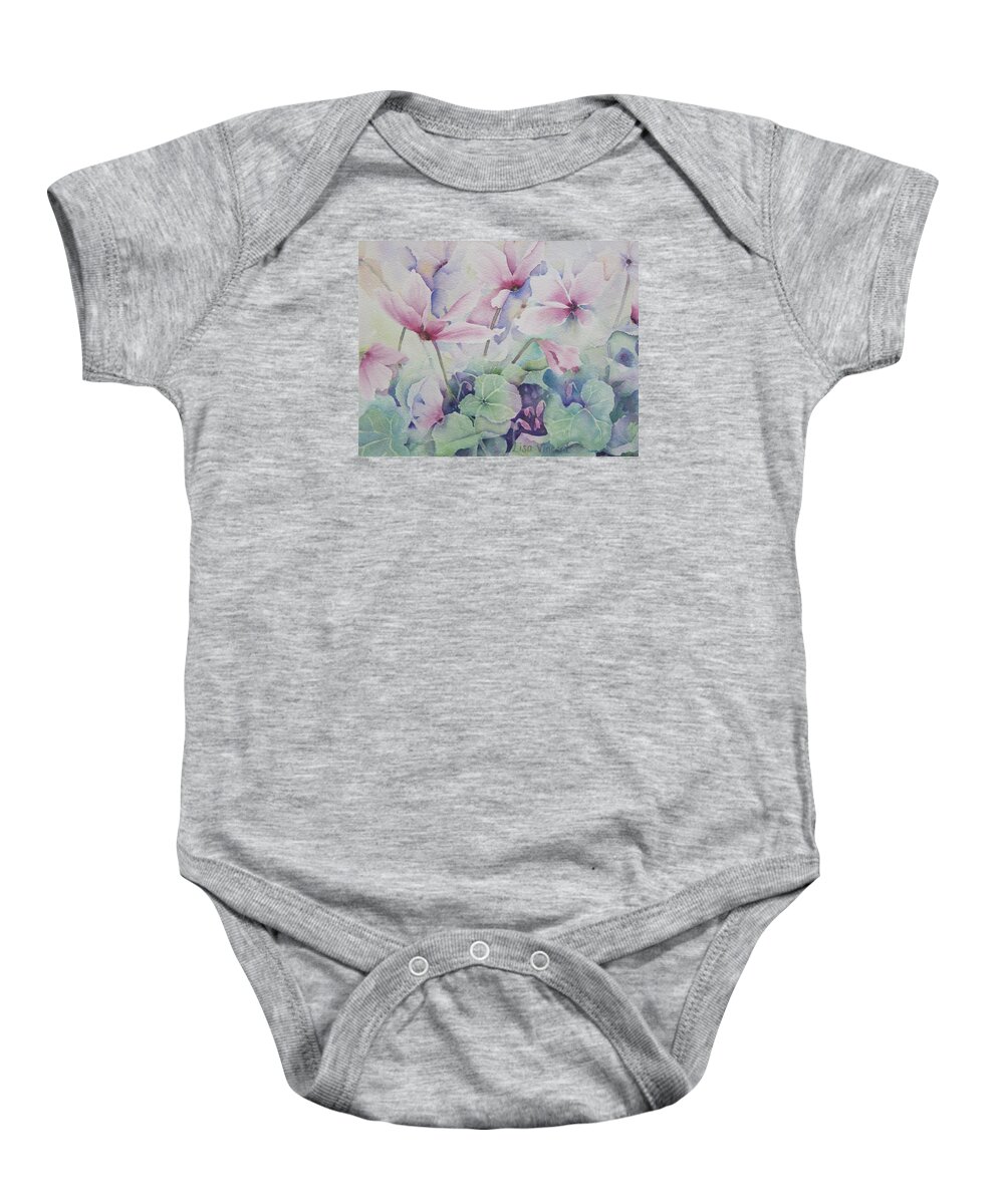 Giclee Baby Onesie featuring the painting Fresh by Lisa Vincent