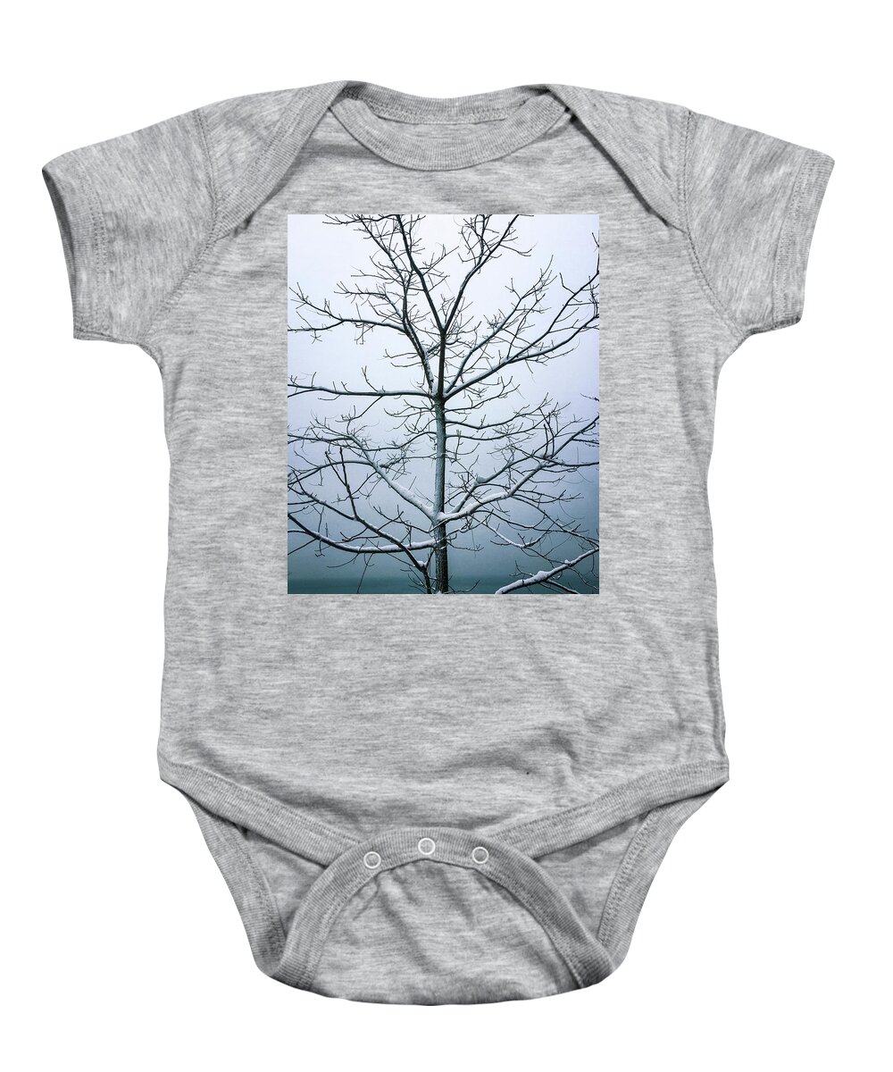 Lake Baby Onesie featuring the photograph Frosted by Terri Hart-Ellis
