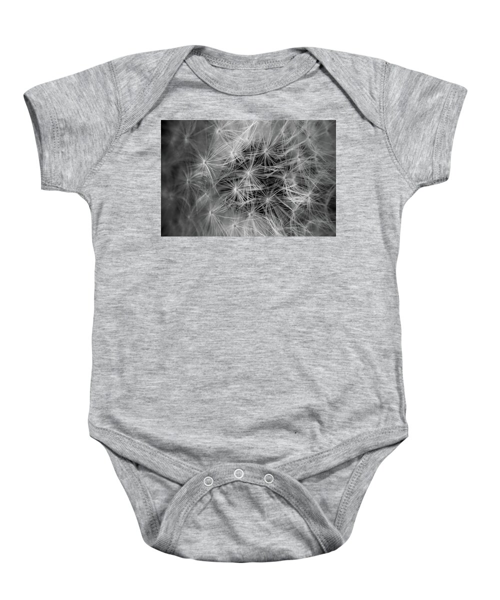 Chrystal Mimbs Baby Onesie featuring the photograph Future Wish In Black and White by Greg and Chrystal Mimbs