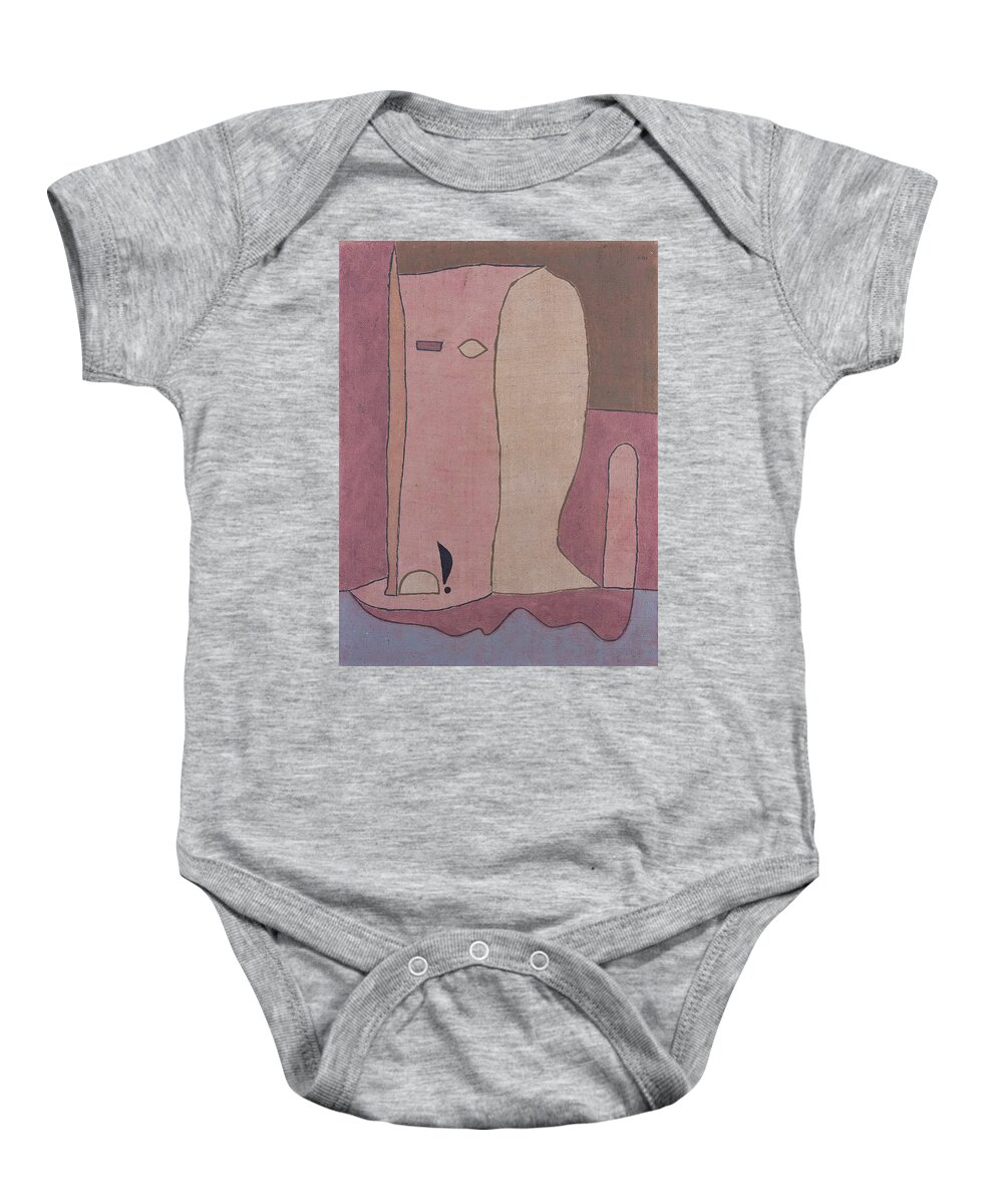 Paul Klee Baby Onesie featuring the painting Garden Figure by Paul Klee