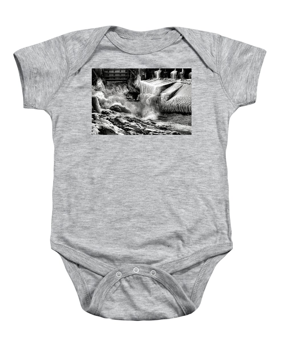 Ice Baby Onesie featuring the photograph Gate of Frozen Hell by Olivier Le Queinec