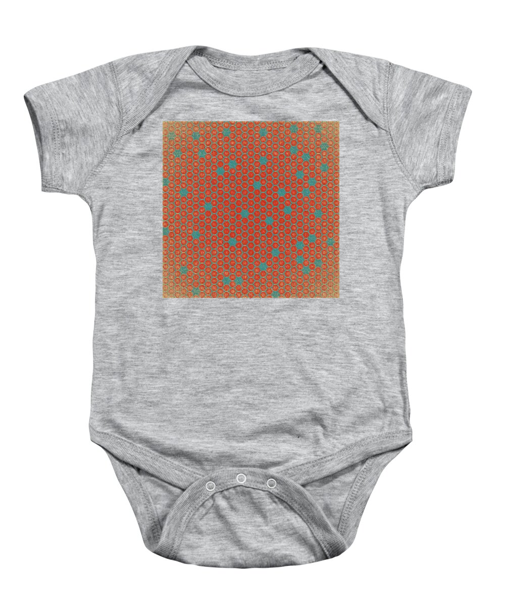 Abstract Baby Onesie featuring the digital art Geometric 1 by Bonnie Bruno