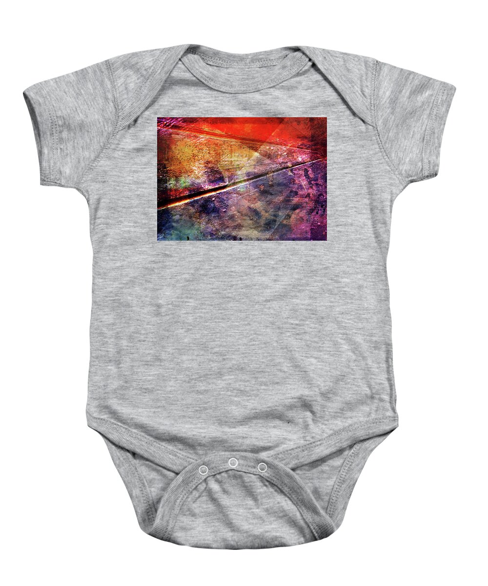 Gone Baby Onesie featuring the digital art Gone by Linda Carruth