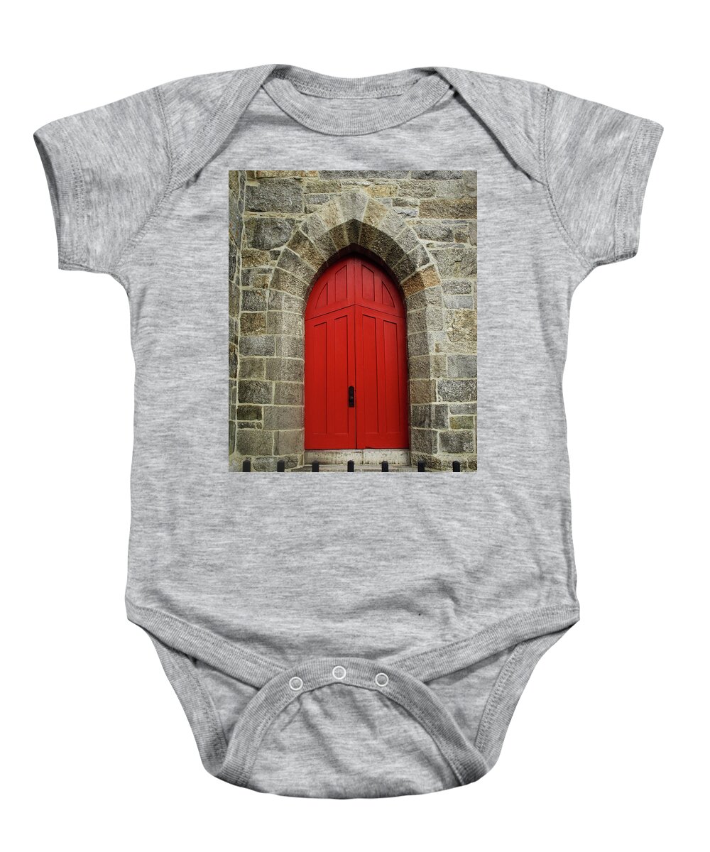 Feast Baby Onesie featuring the photograph Grace Church by Mary Capriole