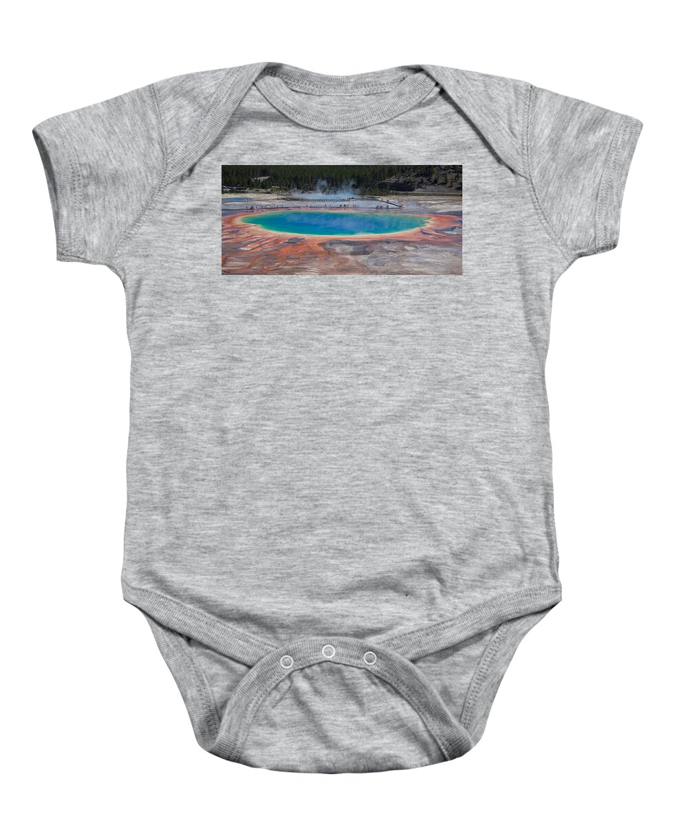 Yellowstone National Park Baby Onesie featuring the photograph Grand Prismatic Spring by Ralf Kaiser
