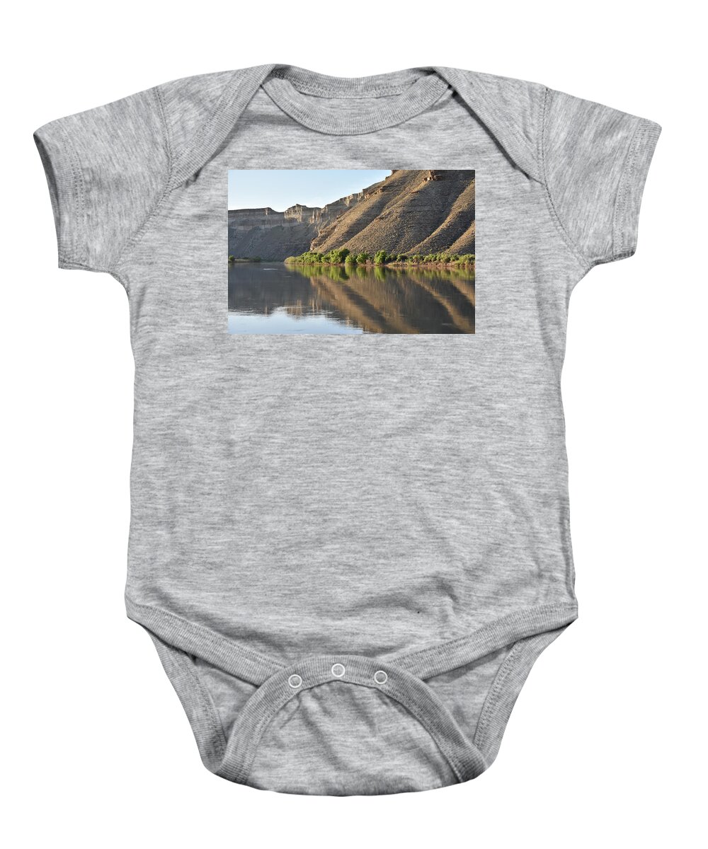River Baby Onesie featuring the photograph Green River Meander by Ben Foster