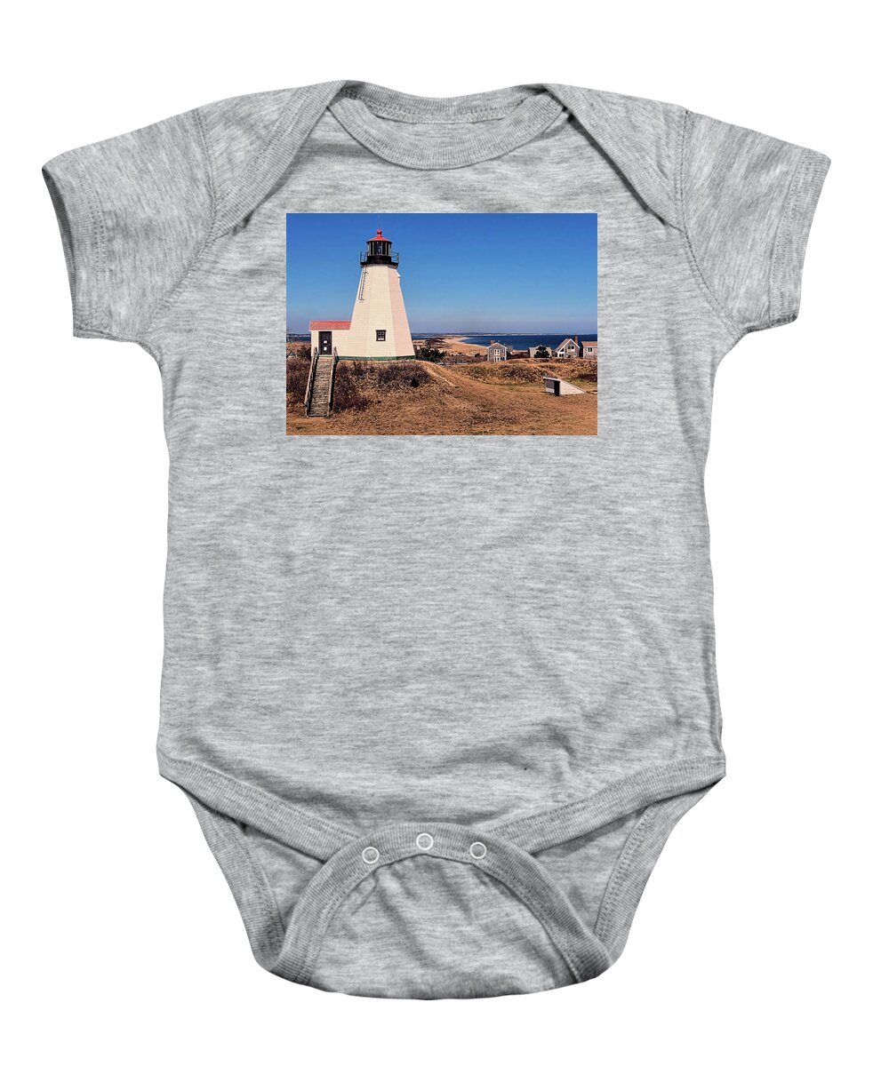 Lighthouses Baby Onesie featuring the photograph Gurnet Lighthouse by Janice Drew