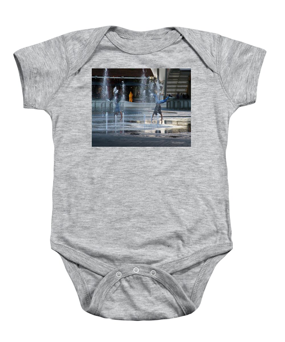 Graves Baby Onesie featuring the photograph Handings the Red Shirts by Micah Offman