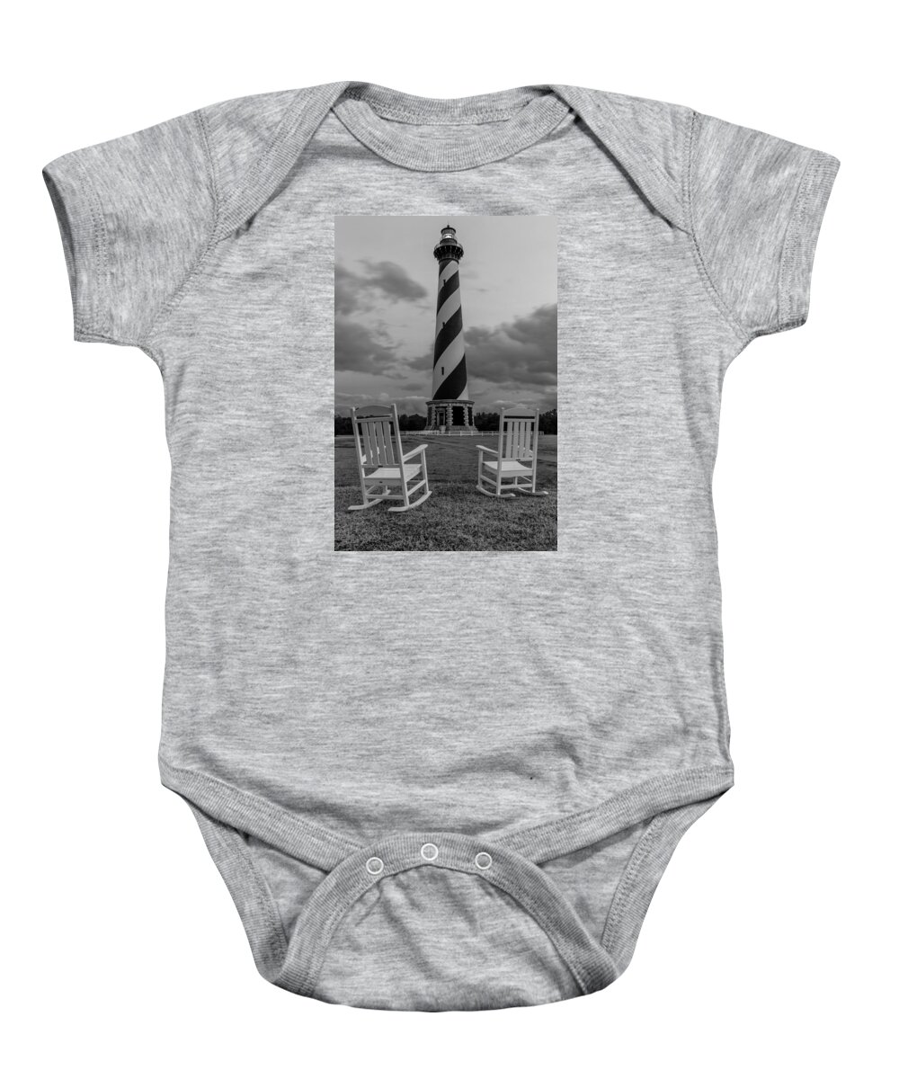 Landscape Baby Onesie featuring the photograph Hatteras Light by Gary Migues