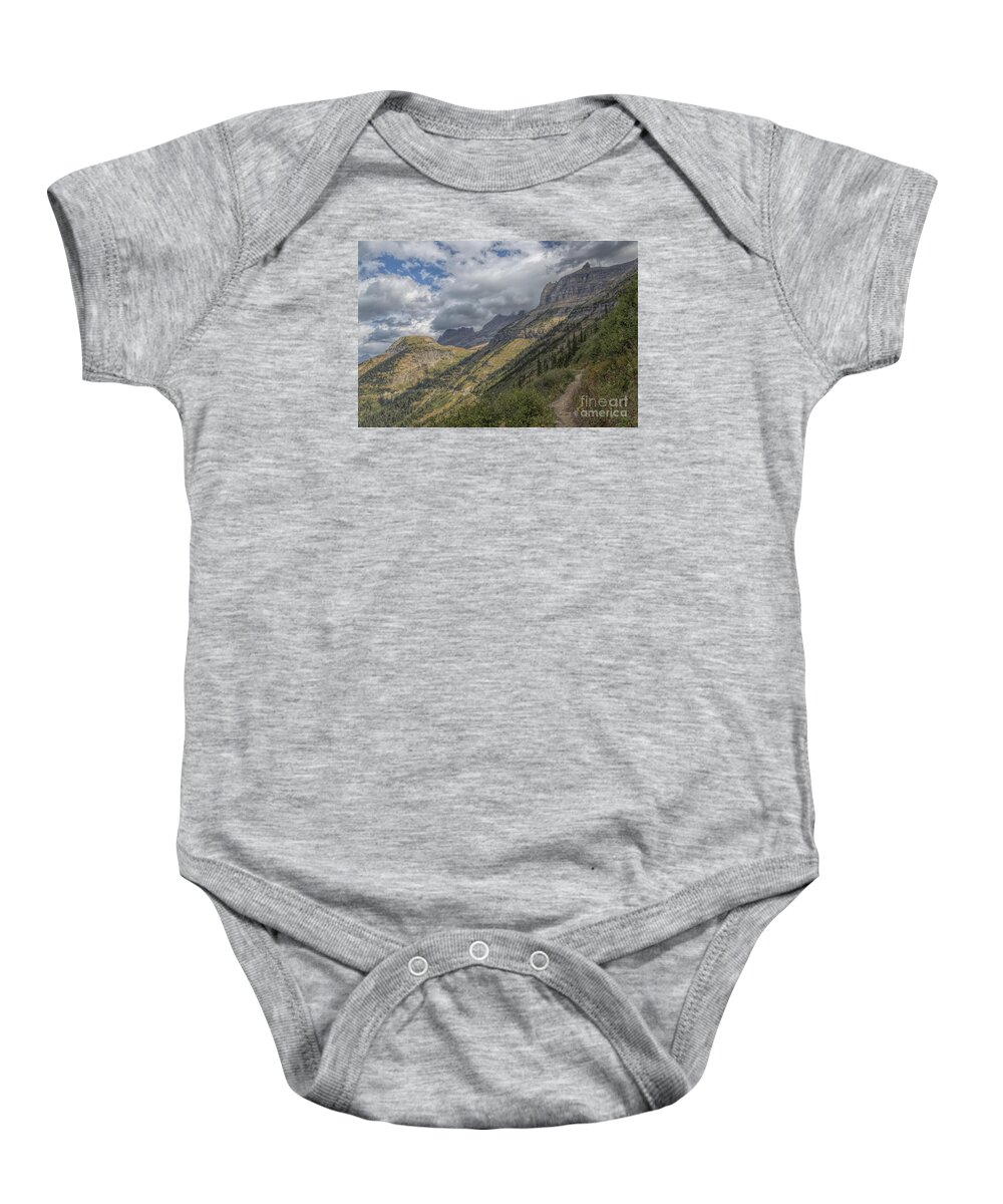 Highline Haystack And Garden Wall Baby Onesie featuring the photograph Highline Haystack and Garden Wall by Jemmy Archer