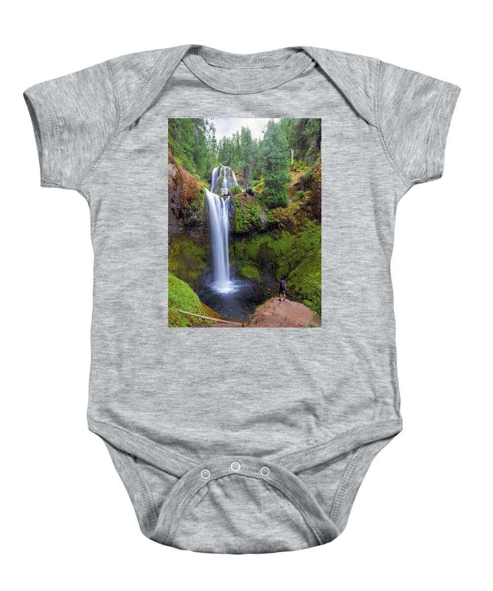 Falls Creek Falls Baby Onesie featuring the photograph Hiking to Falls Creek Falls by David Gn