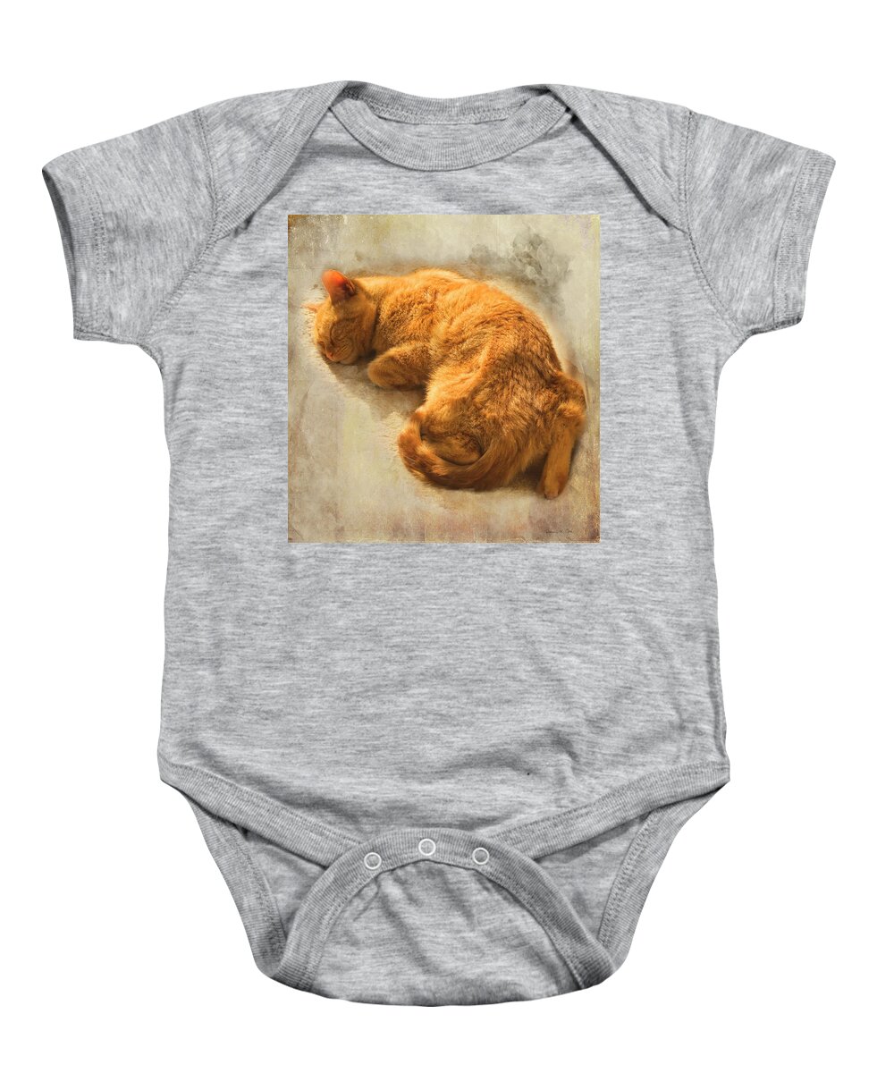 His Place In The Sun Baby Onesie featuring the photograph His Place In The Sun by Bellesouth Studio