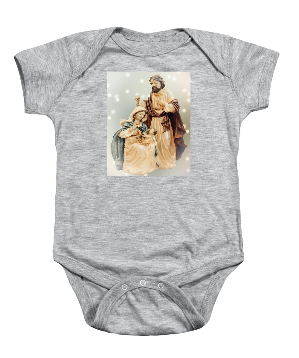 Greeting Card Baby Onesie featuring the photograph Holy Night by Leticia Latocki
