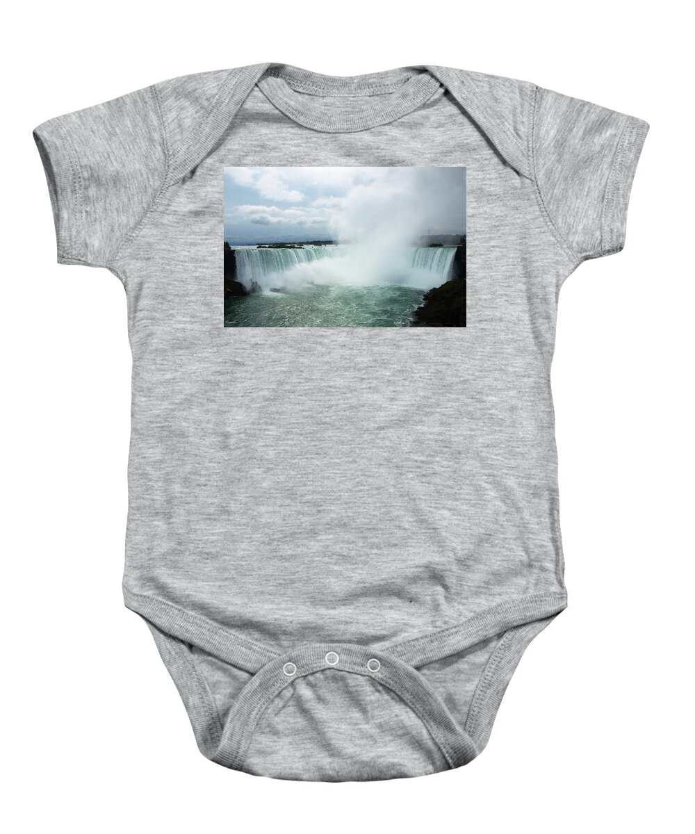 Niagara Falls Baby Onesie featuring the photograph Horseshoe Falls by Mary Capriole