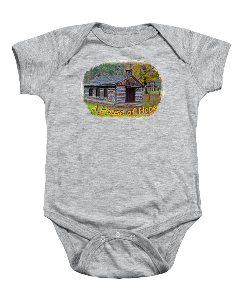 Tree Baby Onesie featuring the photograph House of Hope by John M Bailey