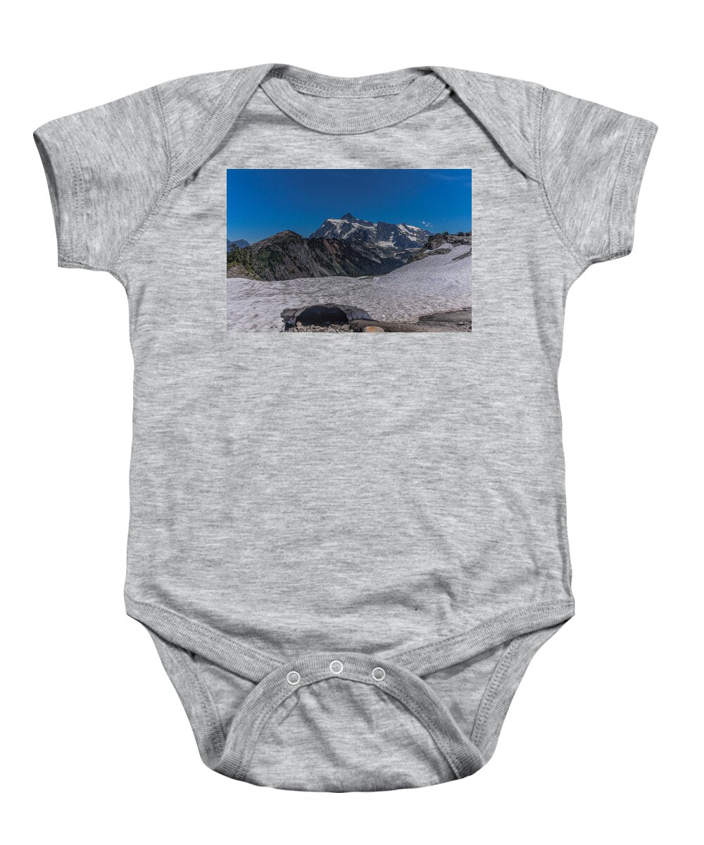 Cave Baby Onesie featuring the photograph Ice cave by Mark Joseph