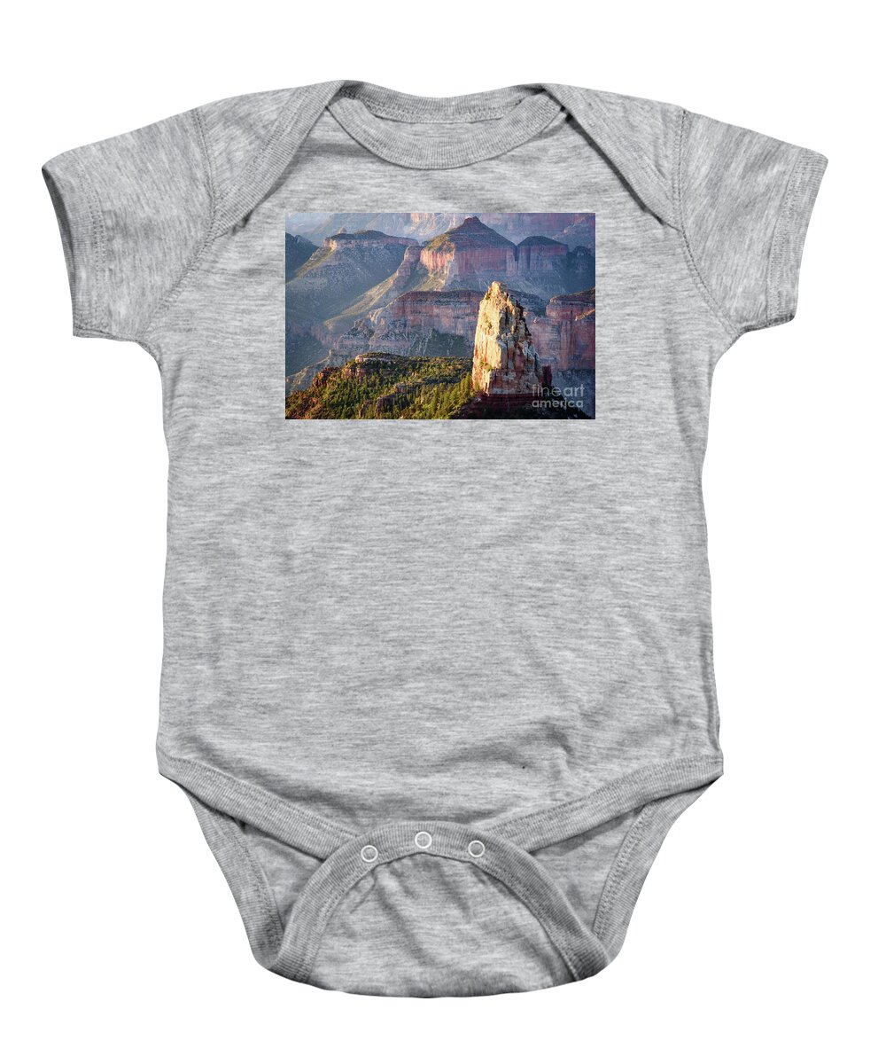 North Rim Baby Onesie featuring the photograph Imperial Point Morning by Jeff Hubbard