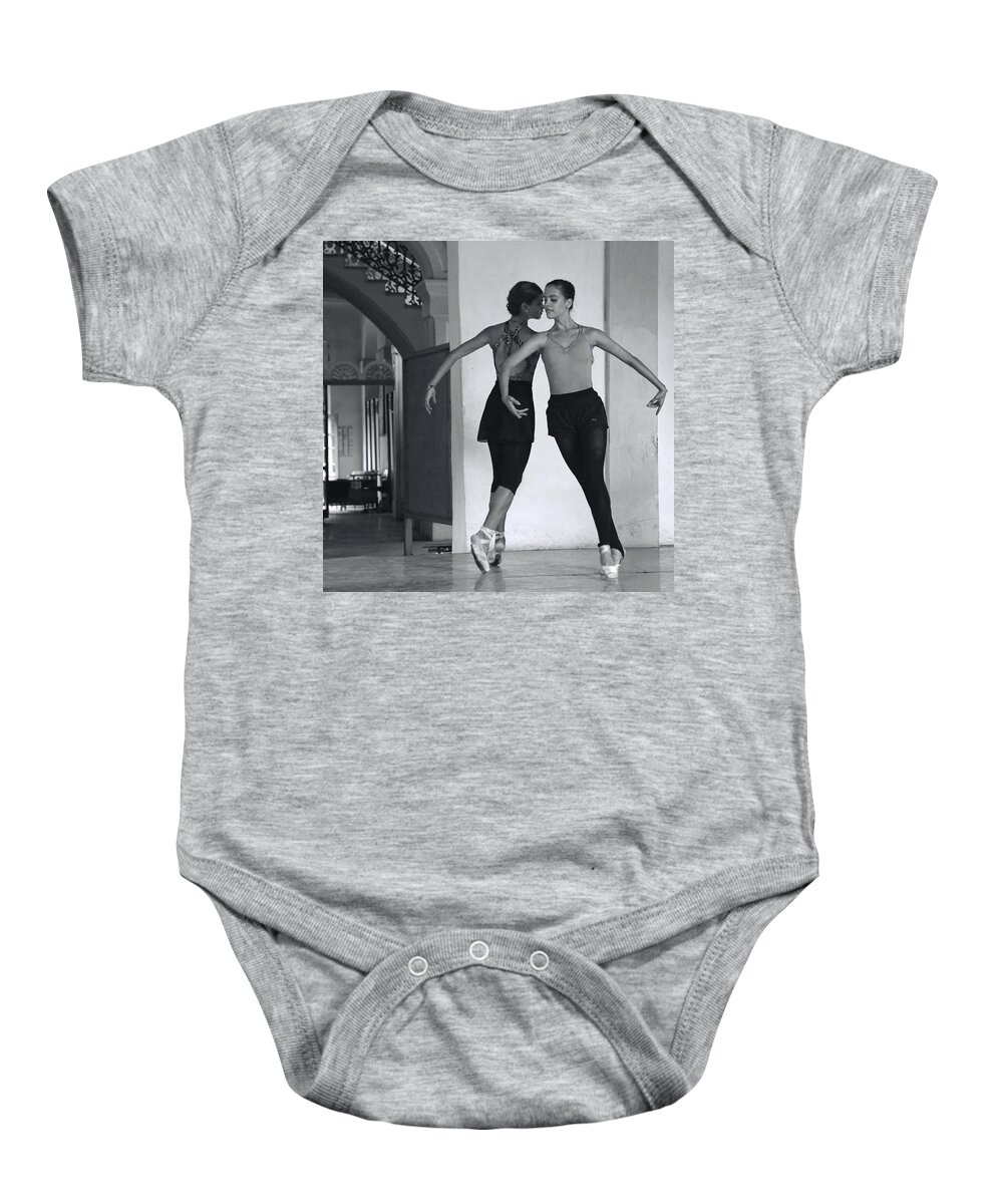 Cuba Baby Onesie featuring the photograph In Sync by Mary Buck