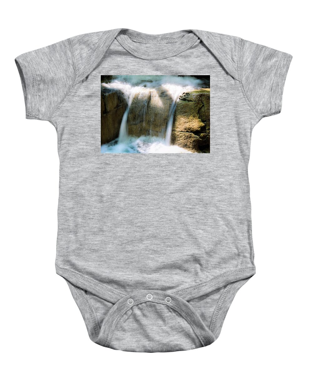 Waterfall Baby Onesie featuring the photograph In the Pit by Alison Frank