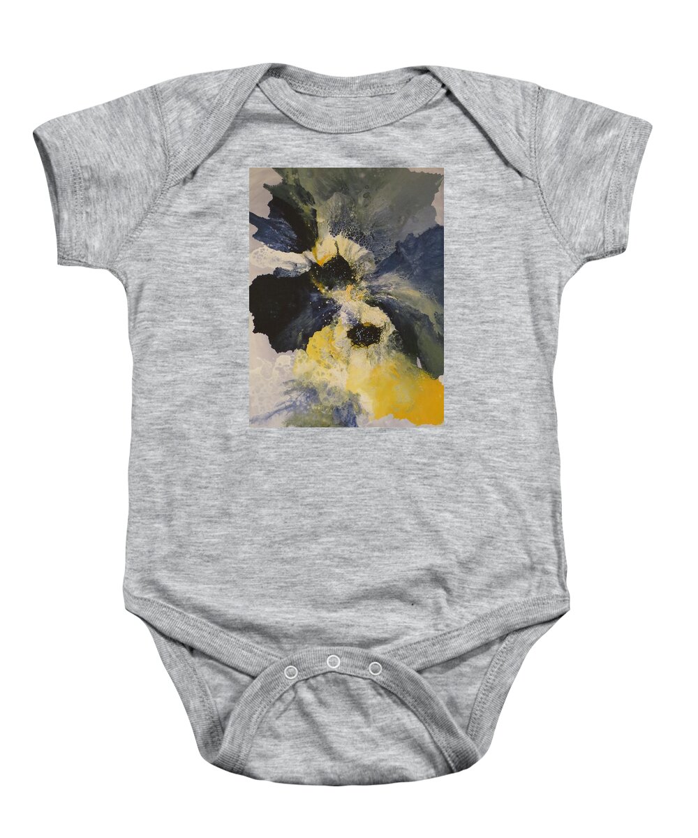 Abstract Baby Onesie featuring the painting Infinite by Soraya Silvestri