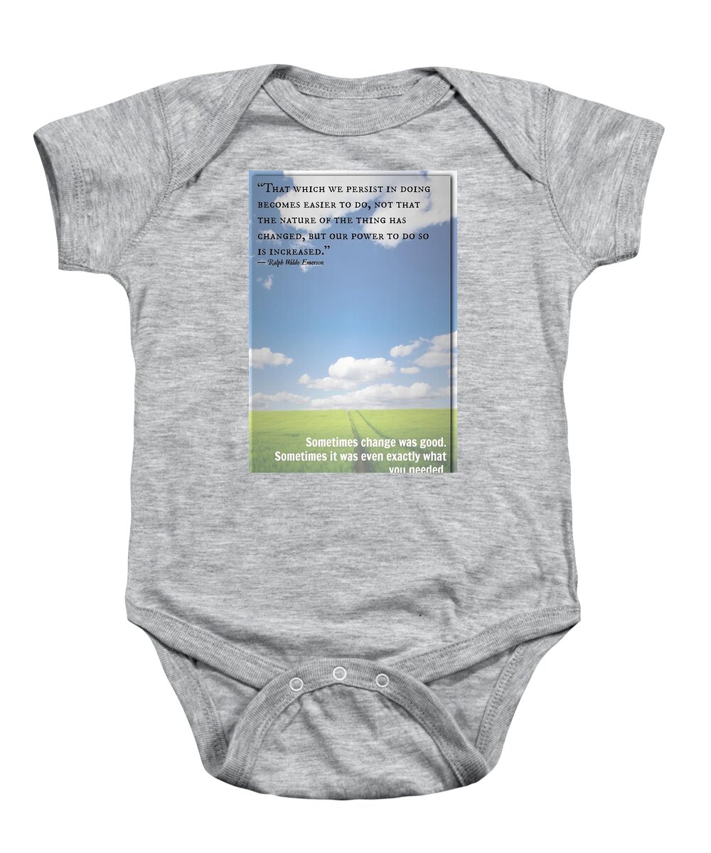  Baby Onesie featuring the photograph Inspired 03221 by David Norman