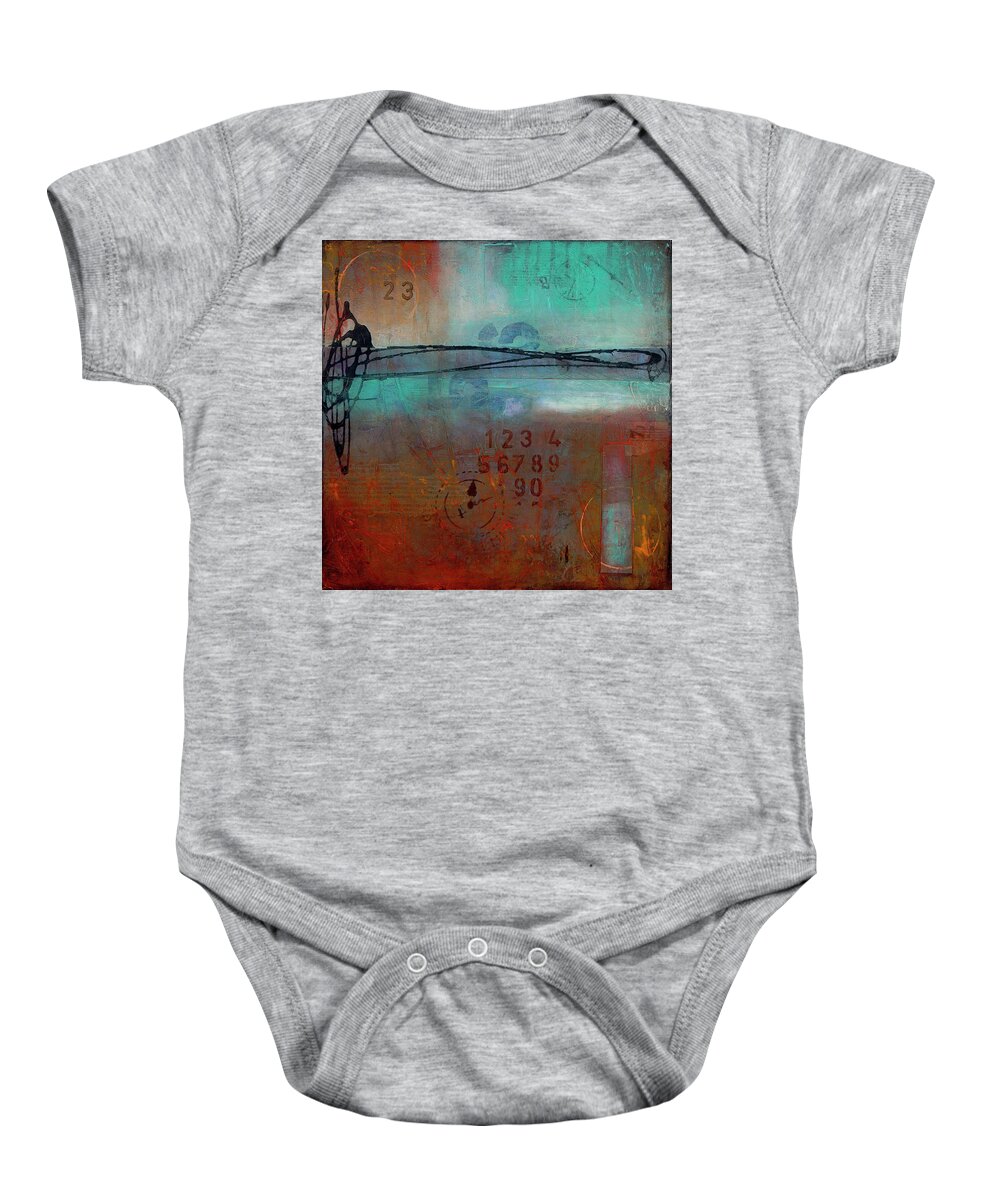 Acrylic Baby Onesie featuring the painting Into Retrospection by Brenda O'Quin
