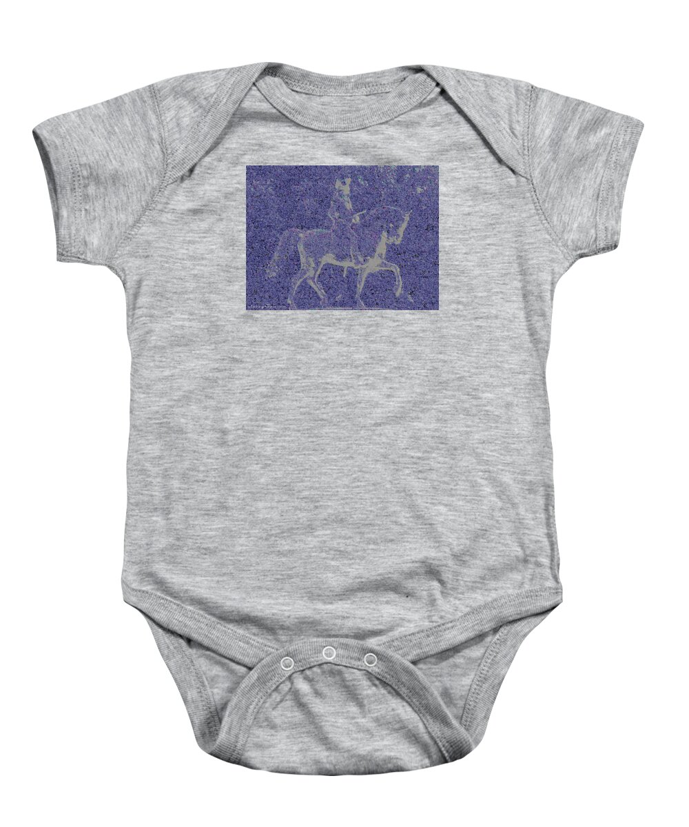 Horse Baby Onesie featuring the digital art Into The Unknown - Study #1 by Vincent Green