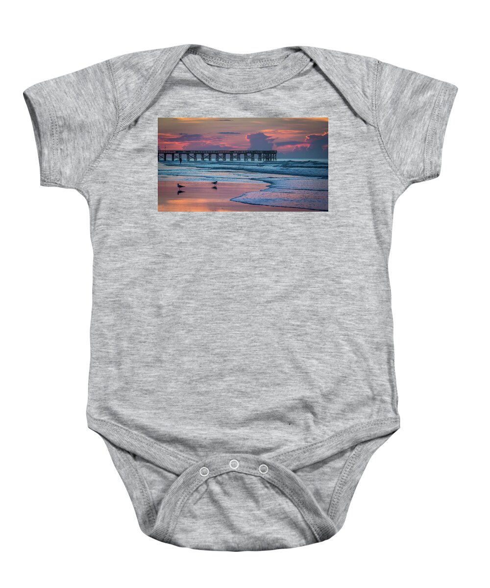 Isle Of Palms Baby Onesie featuring the photograph Isle of Palms Morning by Donnie Whitaker
