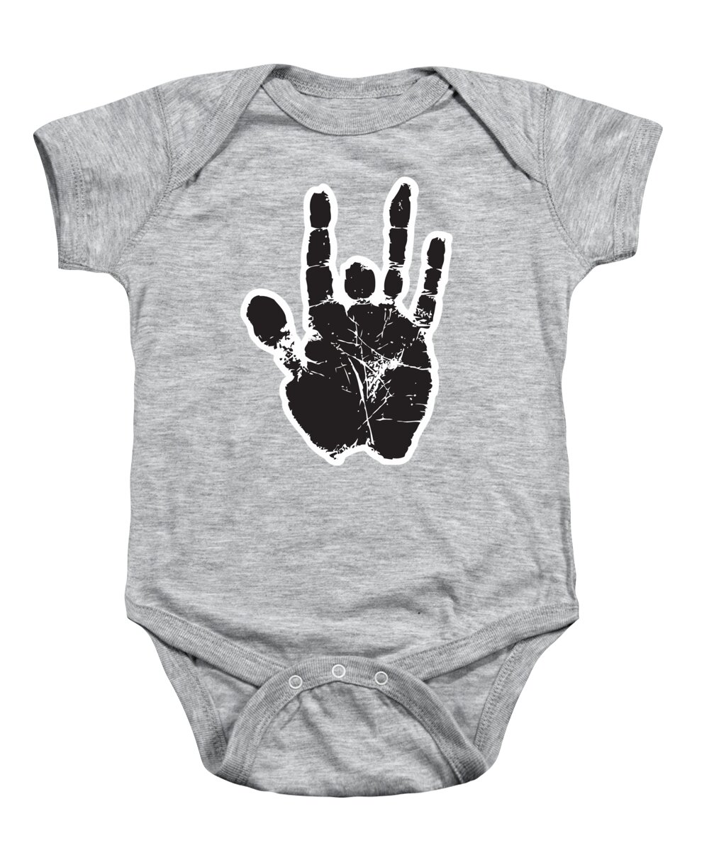 Grateful Dead Baby Onesie featuring the digital art Jerry On by Senior gd