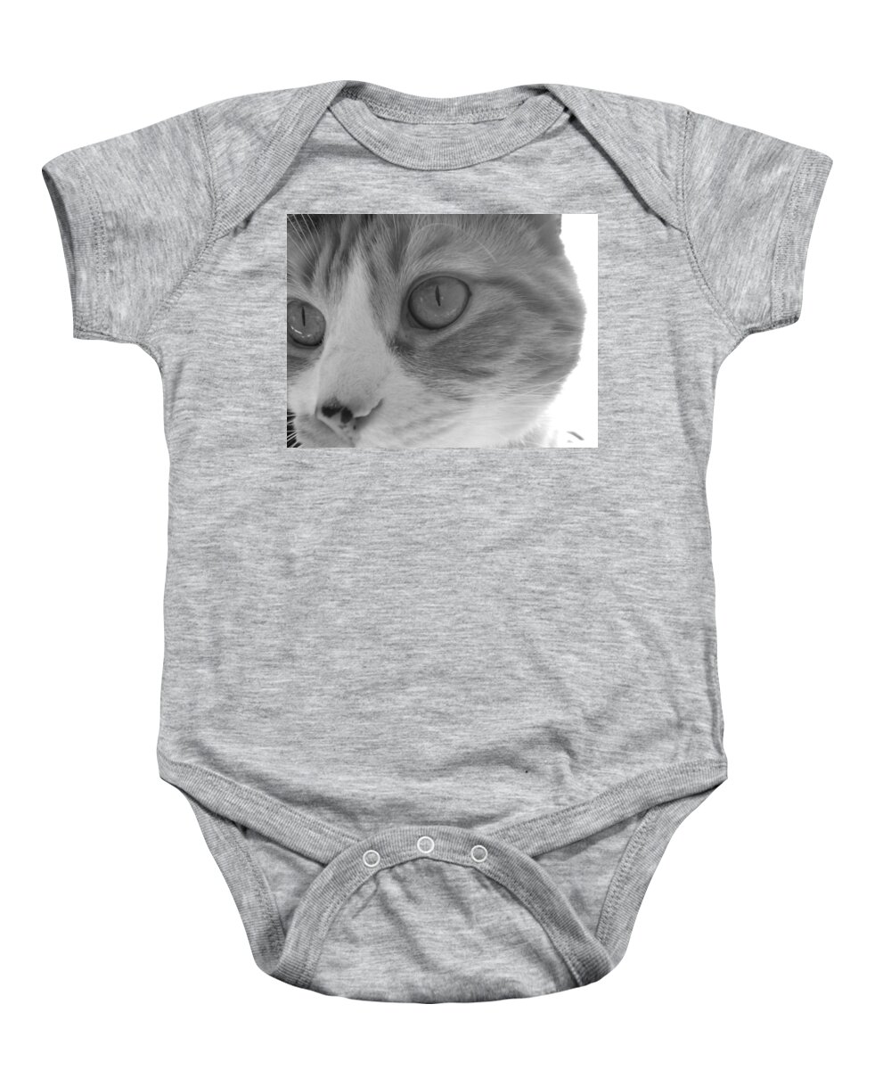 Calico Baby Onesie featuring the photograph Jordi Girl by Bridgette Gomes
