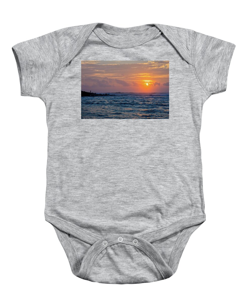 Beach Baby Onesie featuring the photograph Kauai Sunset by Will Wagner