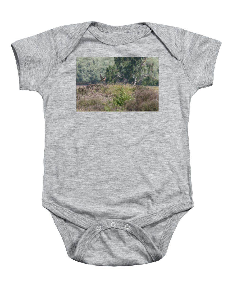 ©wendy Cooper Baby Onesie featuring the photograph Kestrel by Wendy Cooper