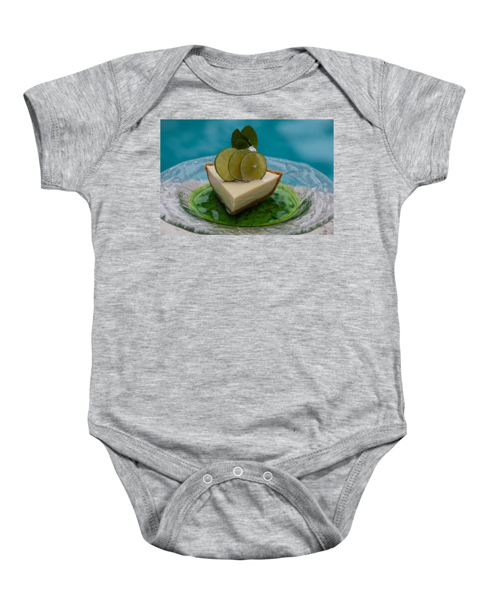 Food Baby Onesie featuring the photograph Key Lime Pie 25 by Michael Fryd