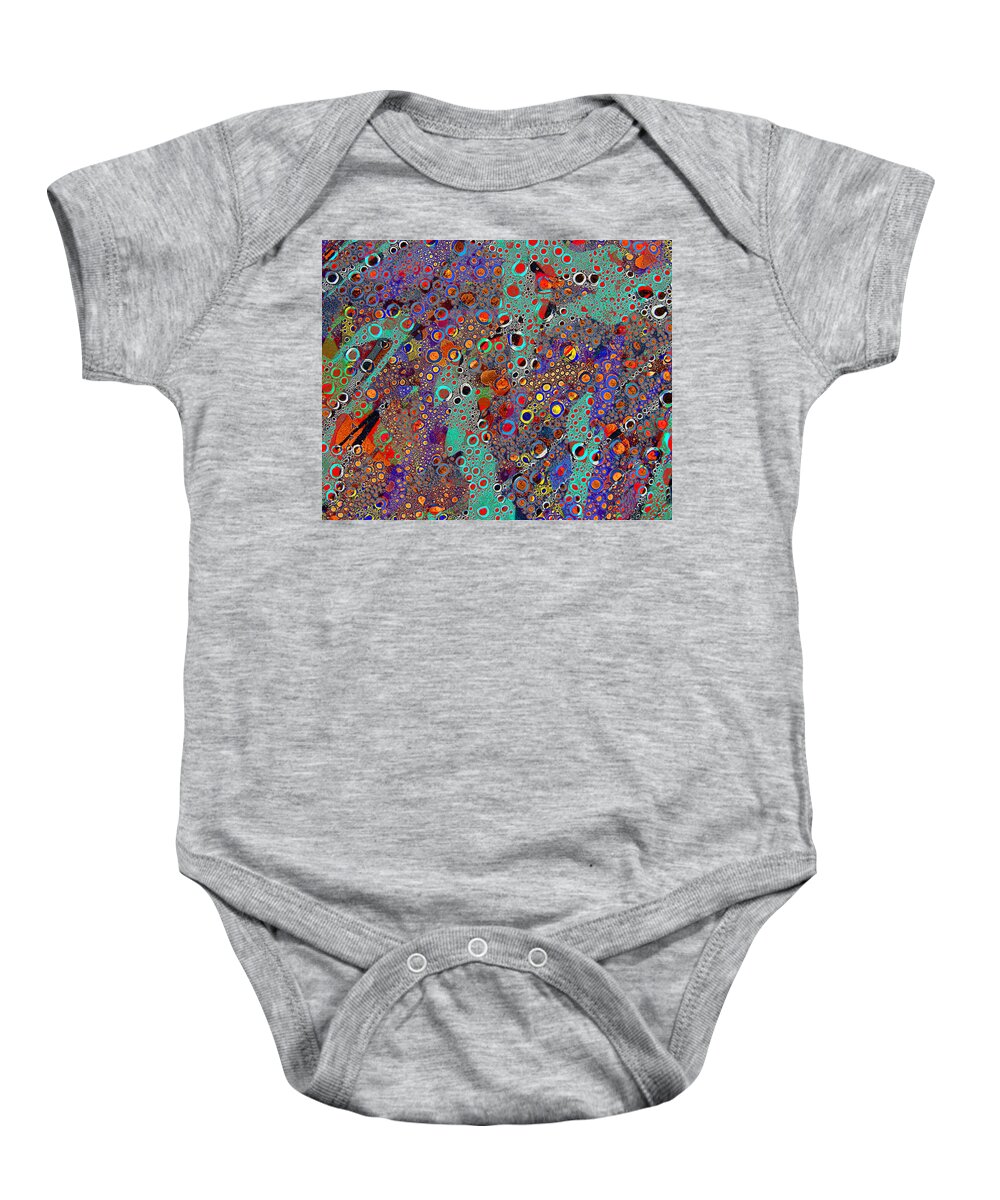 Abstract Baby Onesie featuring the photograph Klimt Trip by Matt Cegelis