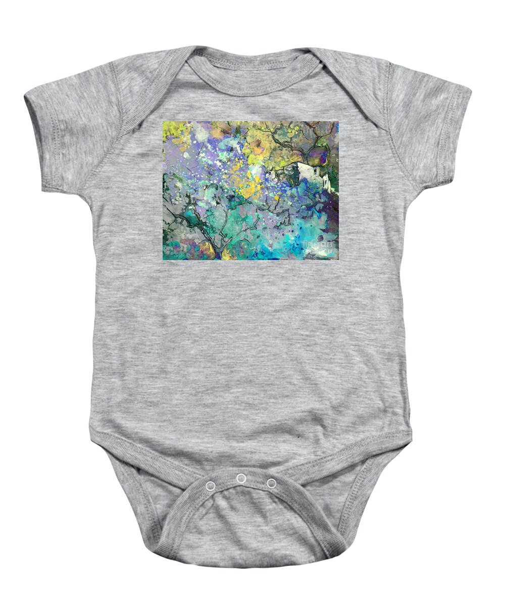 Landscape Painting Baby Onesie featuring the painting La Provence 08 by Miki De Goodaboom