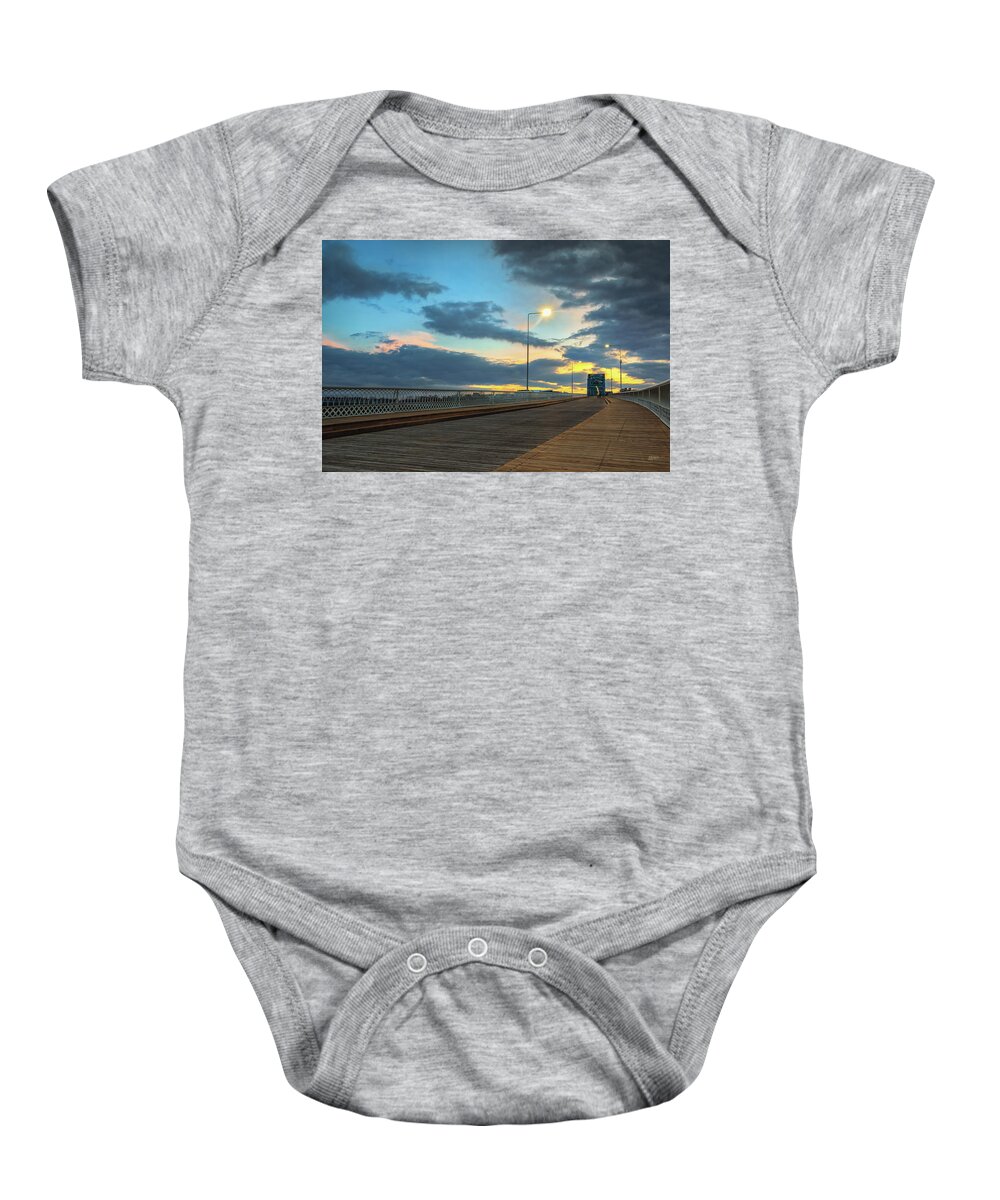 Walnut Street Baby Onesie featuring the photograph Last Light and Color Over Walnut by Steven Llorca