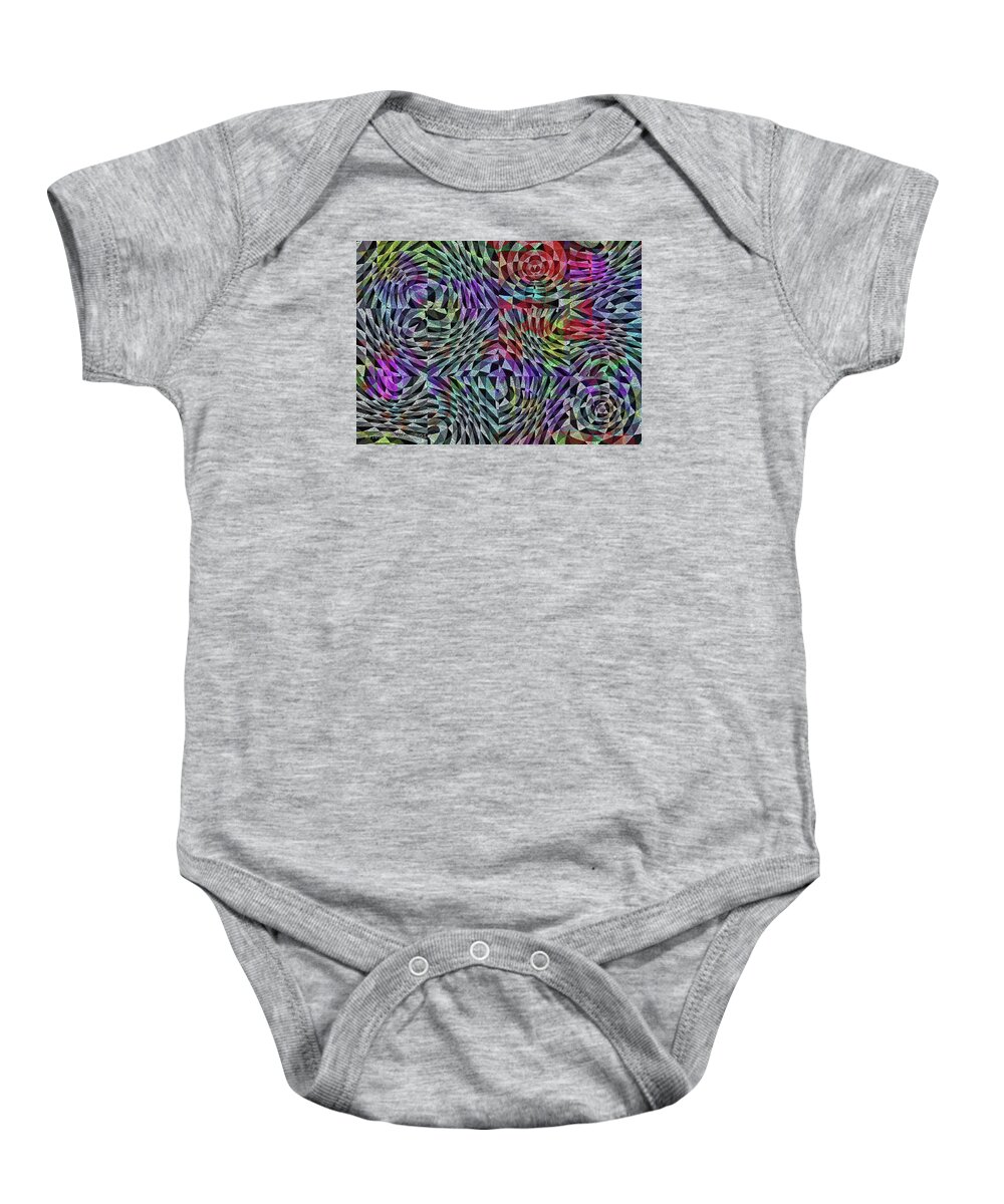 Life Baby Onesie featuring the digital art Life Currents by Mimulux Patricia No