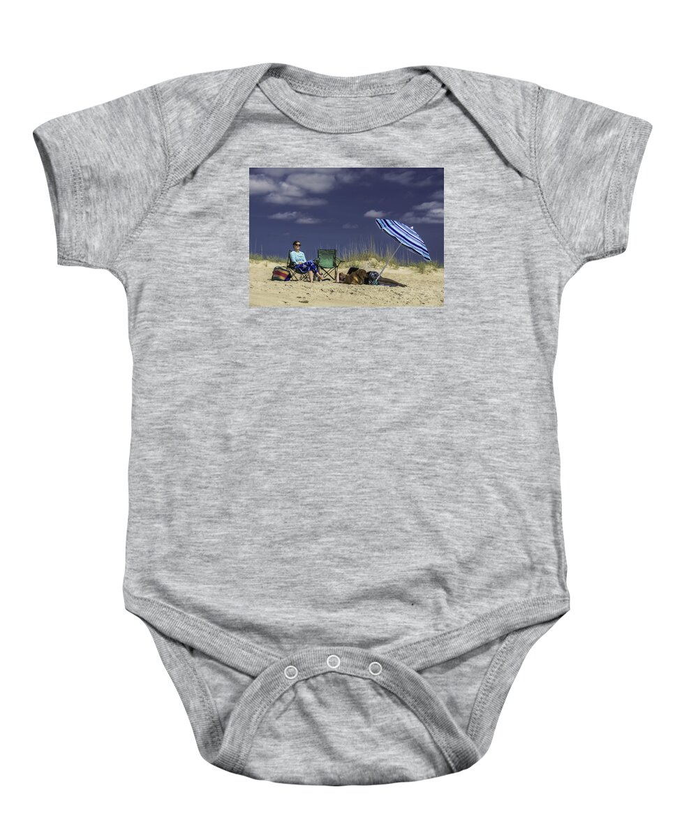 Original Baby Onesie featuring the photograph Life is a beach by WAZgriffin Digital