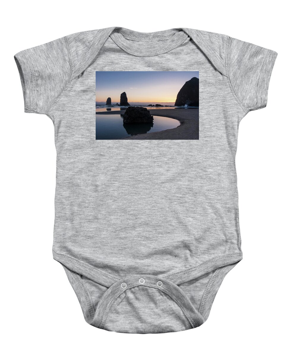Beaches Baby Onesie featuring the photograph Light and Tide by Steven Clark